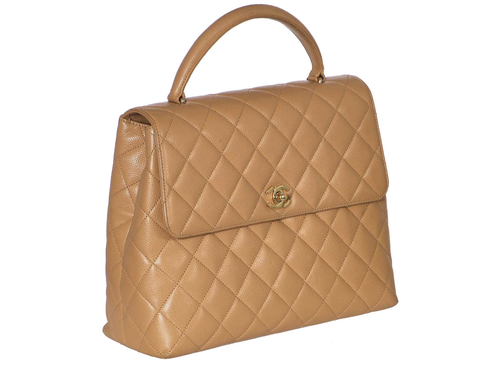 Lot 70 - A Chanel caramel caviar leather Kelly bag, 2000-2002