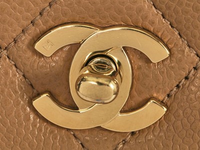 Lot 70 - A Chanel caramel caviar leather Kelly bag, 2000-2002