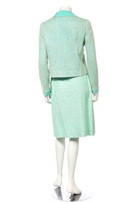 Lot 33 - A Chanel silk and mohair jacket woven in pastel shades, Cruise collection 2001