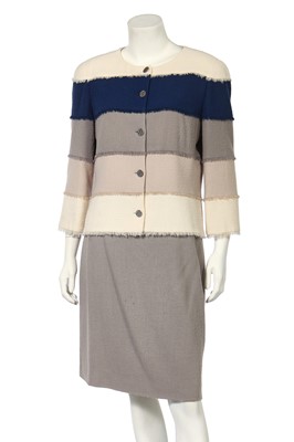 Lot 34 - A Chanel summer wool suit,  Cruise collection 2000