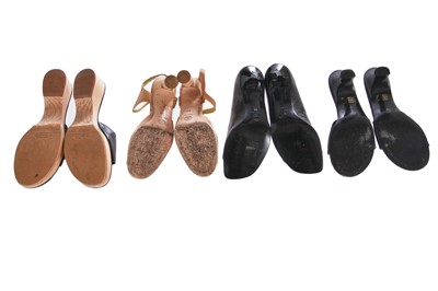 Lot 49 - Four pairs of Chanel shoes, early 2000s