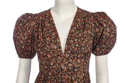 Lot 340 - An Ossie Clark for Radley printed floral cotton dress, circa 1970