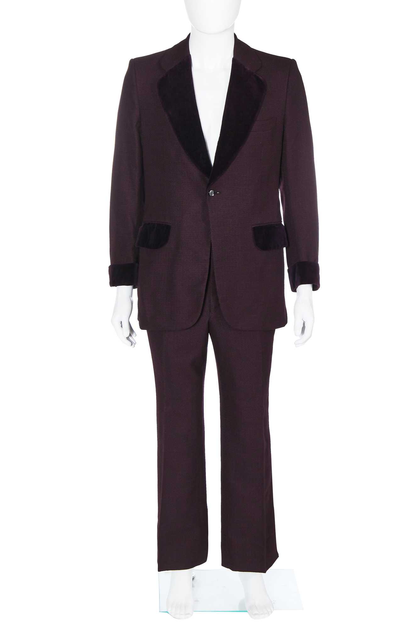 Click for high resolution Lot 287 - A Christian Dior men's 'Le Smoking'-style suit, late 1970s-early 1980s