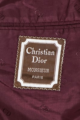 Lot 287 - A Christian Dior men's 'Le Smoking'-style suit, late 1970s-early 1980s