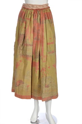 Lot 218 - A Westwood/McLaren cotton wrap around skirt, 'Punkature' collection, Spring-Summer 1983