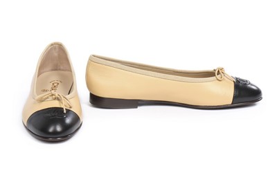 Lot 3 - Three pairs of Chanel pumps, modern, stamped...