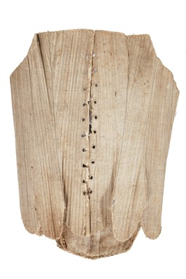 Lot 488 - A pair of stitched stays, second half of the 18th century