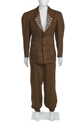 Lot 241 - Nick Egan's Westwood/McLaren bespoke suit, 'Nostalgia of Mud' (Buffalo) collection, Autumn-Winter 1982-83