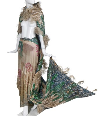 Lot 91 - An Erté sequined costume titled 'La Mer' circa 1937