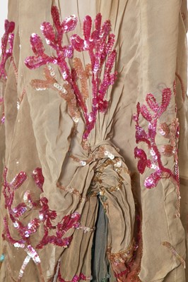 Lot 91 - An Erté sequined costume titled 'La Mer' circa 1937