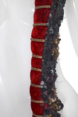 Lot 93 - Four Erté gold and pink sequinned halterneck bodies for 'Mètal', 1930s