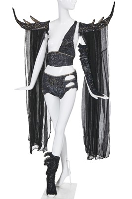 Lot 93 - Four Erté gold and pink sequinned halterneck bodies for 'Mètal', 1930s