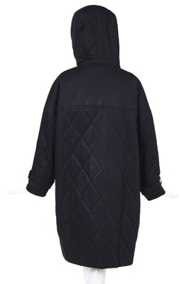 Lot 9 - A Chanel quilted cotton duffle coat, circa 1987