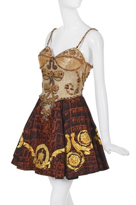 Lot 312 - A fine and rare Gianni Versace cocktail dress, 'Baroque and Rococo' collection, Spring-Summer 1992