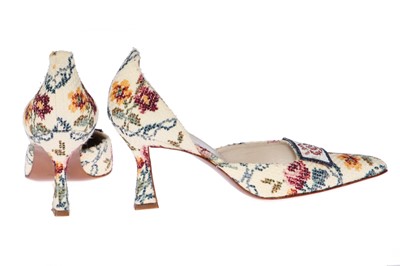 Lot 42 - Christian Dior by John Galliano evening shoes, probably Spring-Summer 1998