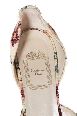Lot 42 - Christian Dior by John Galliano evening shoes, probably Spring-Summer 1998
