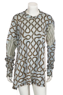 Lot 194 - A Westwood/McLaren 'Pirate' collection squiggle top, probably late 1980s