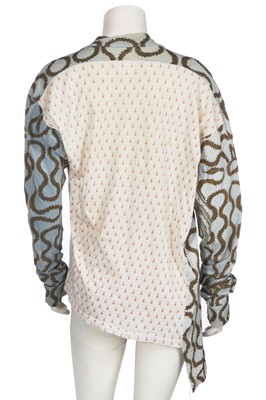 Lot 194 - A Westwood/McLaren 'Pirate' collection squiggle top, probably late 1980s
