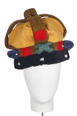 Lot 198 - A Vivienne Westwood crown, 'Harris Tweed' collection, Autumn-Winter 1987-88