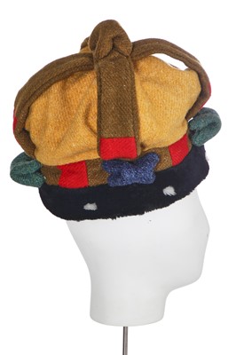 Lot 198 - A Vivienne Westwood crown, 'Harris Tweed' collection, Autumn-Winter 1987-88