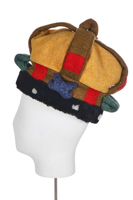 Lot 198 - A Vivienne Westwood crown, 'Harris Tweed' collection, Autumn-Winter 1987-88