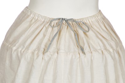 Lot 197 - A Vivienne Westwood white cotton corset ensemble, circa 1987