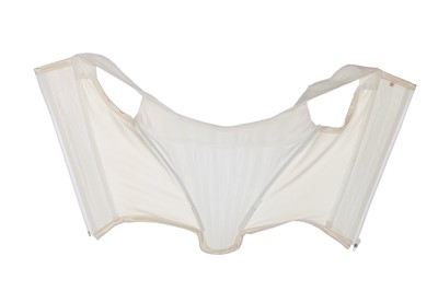 Lot 197 - A Vivienne Westwood white cotton corset ensemble, circa 1987