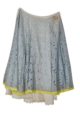 Lot 197 - A Vivienne Westwood white cotton corset ensemble, circa 1987