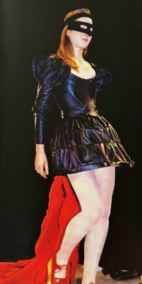 Lot 250 - A Vivienne Westwood leather mini-crini, 'Time Machine' collection, Autumn-Winter 1988