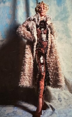 Lot 259 - A Vivienne Westwood faux fur coat, 'Portrait' collection, Autumn-Winter 1990
