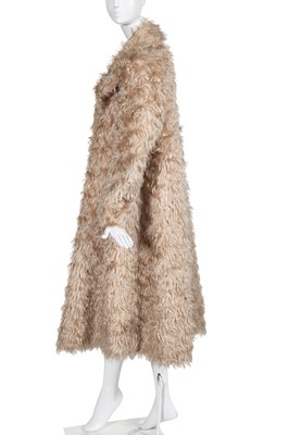 Lot 259 - A Vivienne Westwood faux fur coat, 'Portrait' collection, Autumn-Winter 1990
