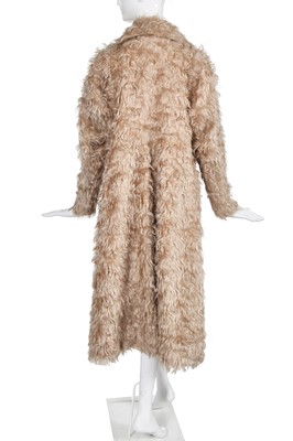 Lot 259 - A Vivienne Westwood faux fur coat, 'Portrait' collection, Autumn-Winter 1990