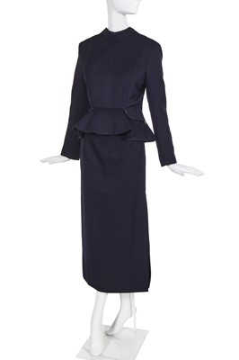 Lot 263 - A Vivienne Westwood dark blue barathea wool ensemble, circa 1990