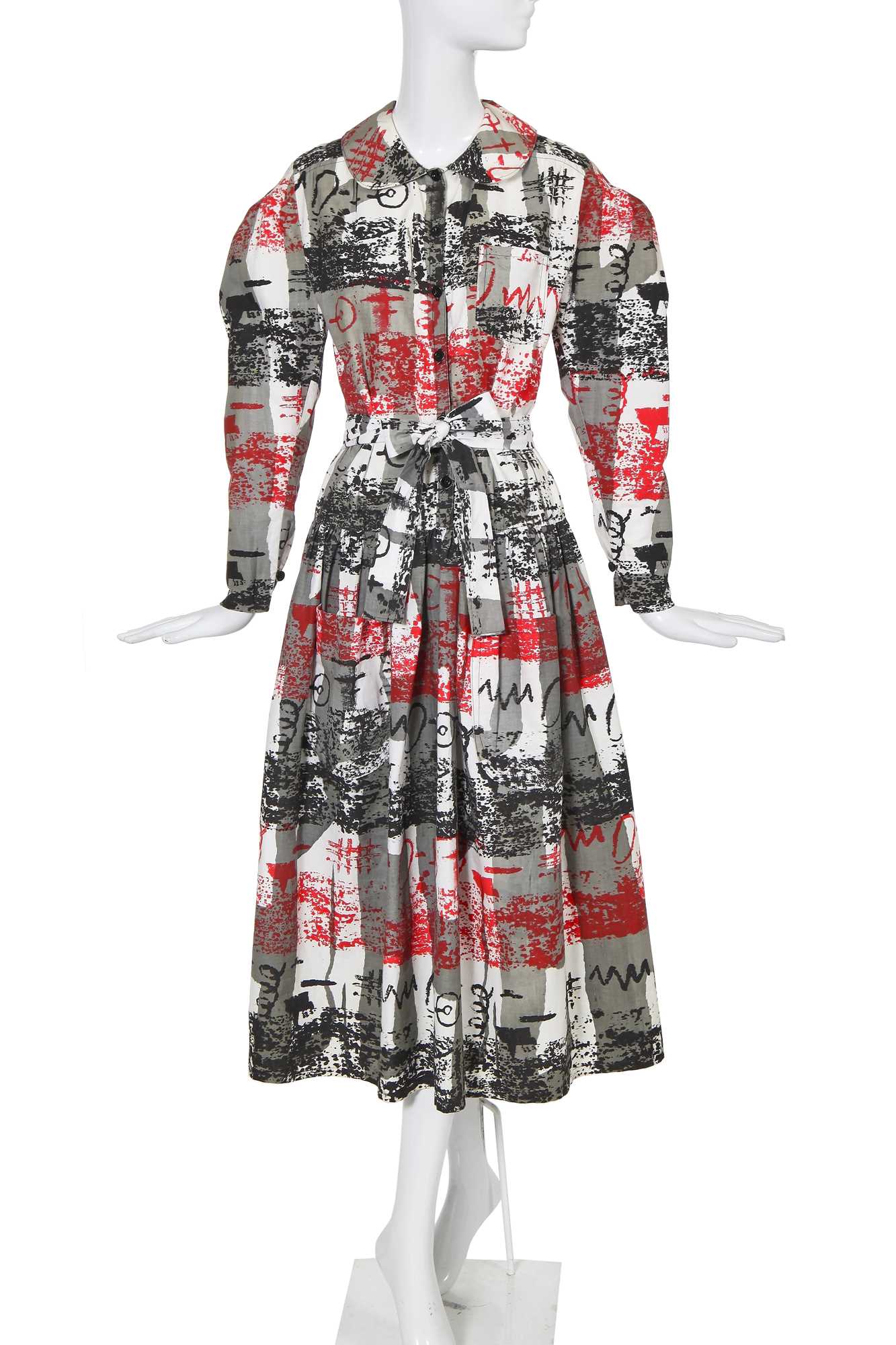 Lot 193 - A Sue Clowes 'Hobo' print dress, 'Culture Club' collection, 1980-83