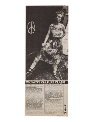 Lot 226 - A Sue Clowes 'Hobo' print t-shirt 'Culture Club' collection, 1980-83