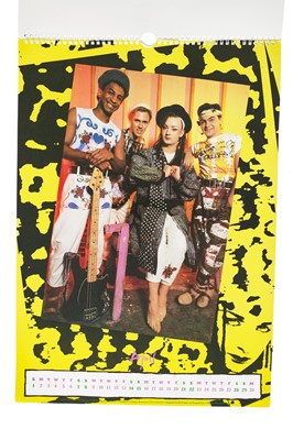 Lot 198 - A Sue Clowes air-gun and screen  printed vest t-shirt, 'Culture Club' collection, 1980-83