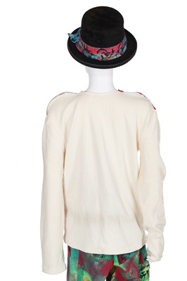 Lot 229 - Sue Clowes for the Foundry satin tie, circa 1980 and reproduction Culture Club collection garments, 2012