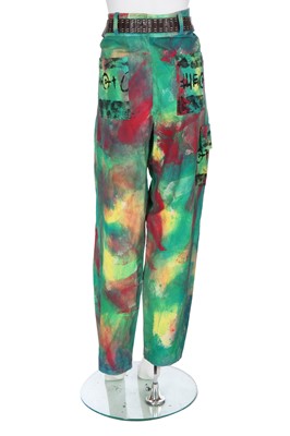 Lot 229 - Sue Clowes for the Foundry satin tie, circa 1980 and reproduction Culture Club collection garments, 2012