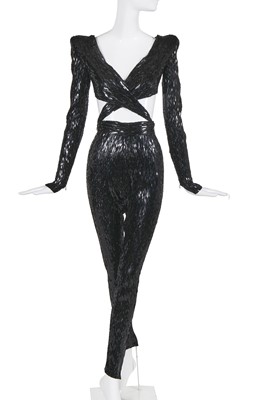 Lot 398 - A Julien Macdonald sequinned catsuit, Spring-Summer 2019