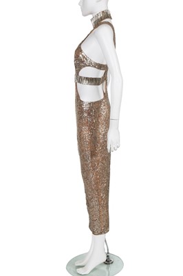 Lot 394 - A Julien Macdonald sequined evening dress, Autumn-Winter 2017-18