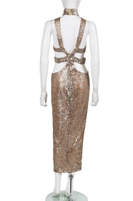 Lot 394 - A Julien Macdonald sequined evening dress, Autumn-Winter 2017-18