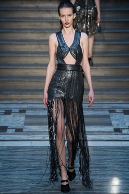 Lot 383 - A Julien Macdonald metal chain dress, Autumn-Winter 2015-16