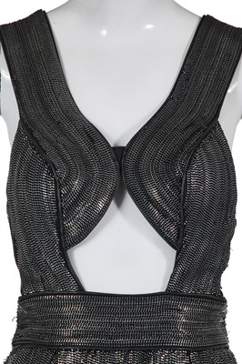 Lot 383 - A Julien Macdonald metal chain dress, Autumn-Winter 2015-16