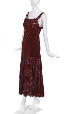 Lot 337 - A rare Lucien Lelong velvet 'Nirvana' evening gown, Autumn-Winter 1937-38