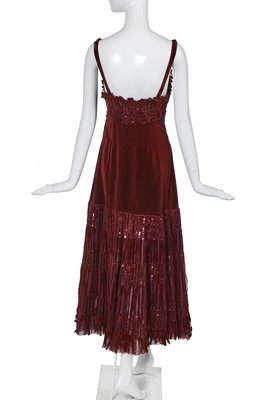 Lot 337 - A rare Lucien Lelong velvet 'Nirvana' evening gown, Autumn-Winter 1937-38