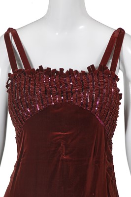 Lot 337 - A rare Lucien Lelong velvet 'Nirvana' evening gown, Autumn-Winter 1937-38