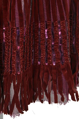 Lot 337 - A rare Lucien Lelong velvet 'Nirvana' evening gown, Autumn-Winter 1937-38