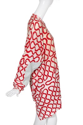 Lot 232 - A Westwood/McLaren squiggle print jersey shirt, 'Pirate' collection, Autumn-Winter 1981-82