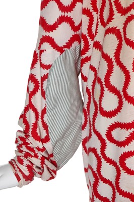 Lot 232 - A Westwood/McLaren squiggle print jersey shirt, 'Pirate' collection, Autumn-Winter 1981-82