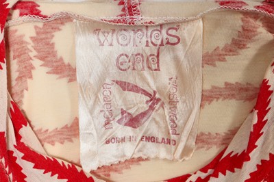 Lot 232 - A Westwood/McLaren squiggle print jersey shirt, 'Pirate' collection, Autumn-Winter 1981-82